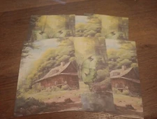 SALE 6X NOSTALGIC/VINTAGE SHEETS FOR SCRAPBOOKING/JOURNALS NEW  13X9CM (VIN1838)