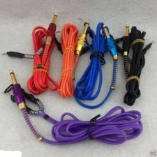 New 5PCS Silicone Tattoo Power Clip Cord For Machine Gun Kit Set Supply