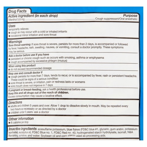 Equate Sugar Free Cough Drops, Menthol, 70 Ct 681131183772 eBay