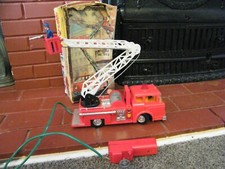 Marx Fire Engine w/Lights  Siren Battery Operated Remote Control  Orig. Box