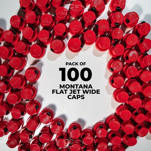Montana Flat Jet Wide Caps - 100 Pack - 第 1/3 張圖片