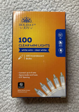 Holiday Joy 100 Clear Mini Lights BRAND NEW