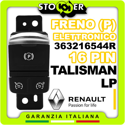 Renault Talisman button switch (P) parking brake speed control