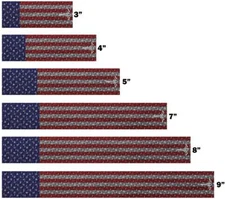 White Water Archery American Flag Steel Metal Diamond USA Plate Arrow Wraps 15pc