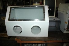 Cleatech Glove Box 35x24x25 w/ Vacuum Gas Fittings & Transfer Chamber