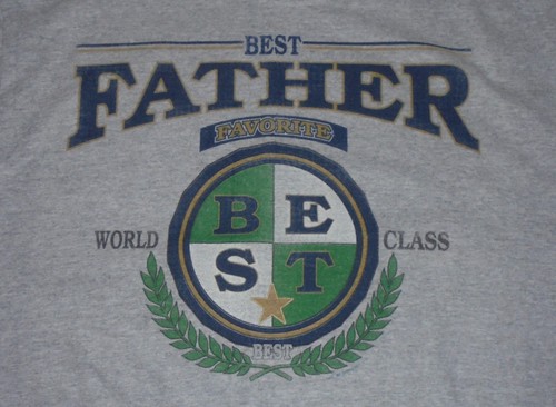 WORLD CLASS BEST FATHER T-SHIRT FATHERS DAY LARGE - Picture 2 of 3
