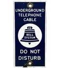 VINTAGE BELL SYSTEM PUBLIC PAYPH0NE PORCELAIN SIGN GAS STATION OIL TELEPHONE ATT