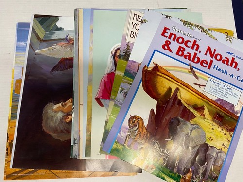 Vintage Abeka Bible Flash A Card Lot of 8 Sunday School Homeschool Classroom - Picture 4 of 23