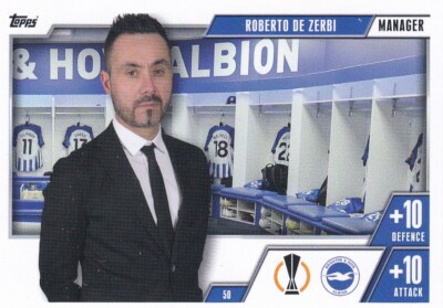 Topps Match Attax Champions League Extra 23/24 Manager 50 Roberto De Zerbi