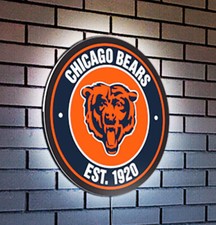 NFL Licensed 23" LED Lighted Sign Game Room Bar /8 TEAMS AVAILABLE