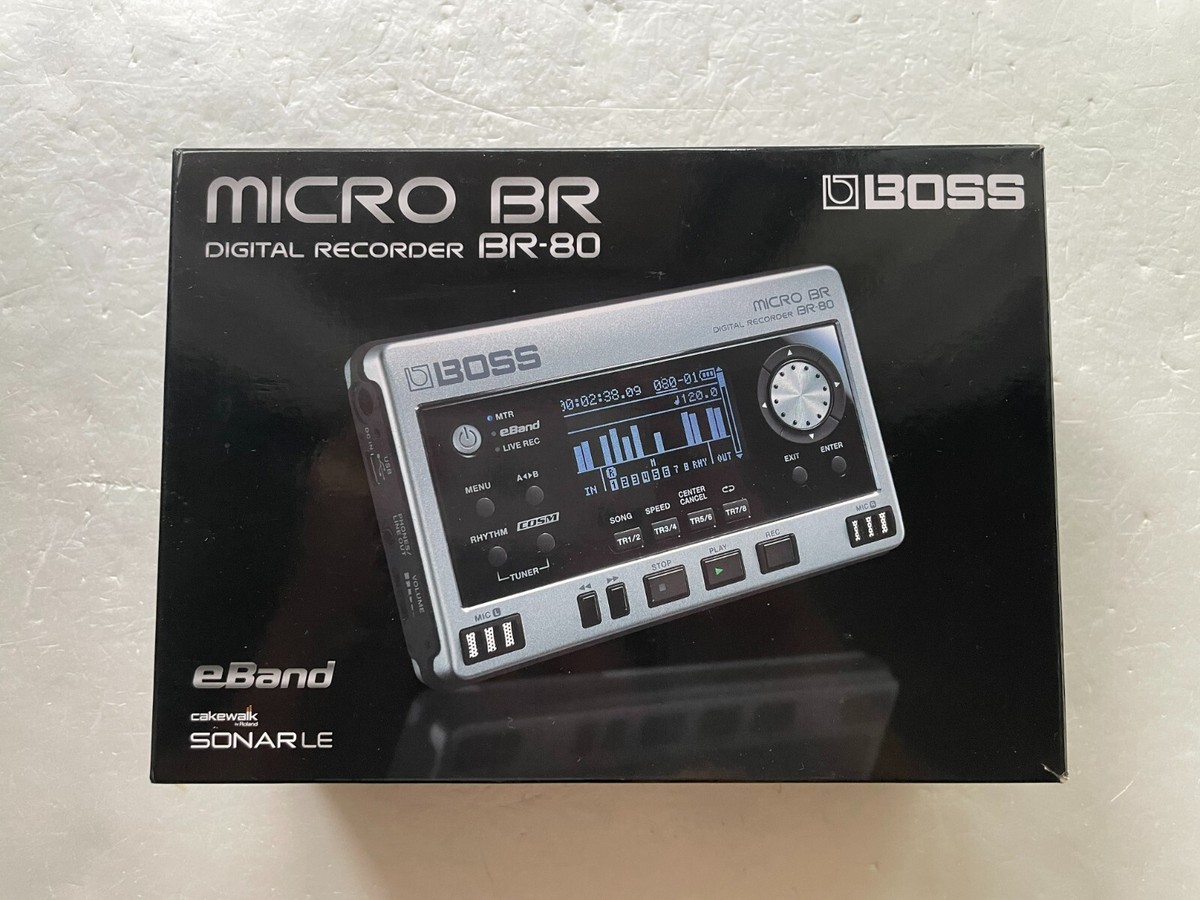 BOSS MICRO BR デジタルレコーダー BR-80 Boss MICRO BR BR-80 8-channel Digital Recorder | Sweetwater