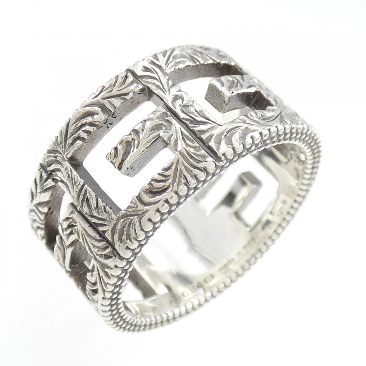 Authentic GUCCI Square G Ring #260-006-300-5097