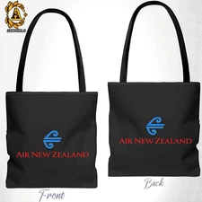 Air New Zealand Airlines Logo Tote Bag Size 13"x13" 16"x16" Black/White