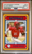 2023 BOWMAN CHROME ELIJAH GREEN ASCENSIONS CASE HIT TRUE ORANGE /25 PSA 10 SSP💎