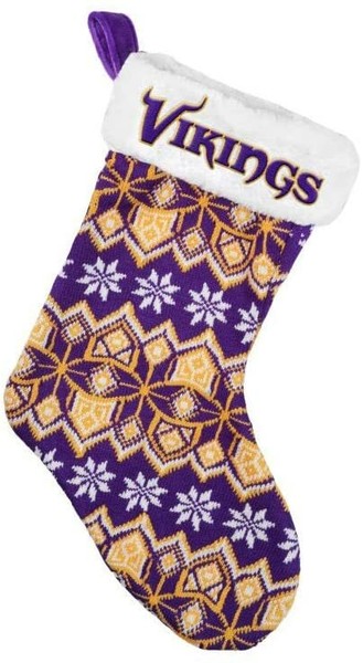 Nfl Minnesota Vikings Ugly Santa Claus Stocking Strumpf Nikolaus Weihnachten-image