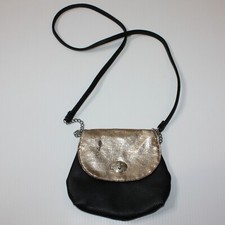 Unbranded Girl's Crossbody Purse Bag in Black and Gold Colors