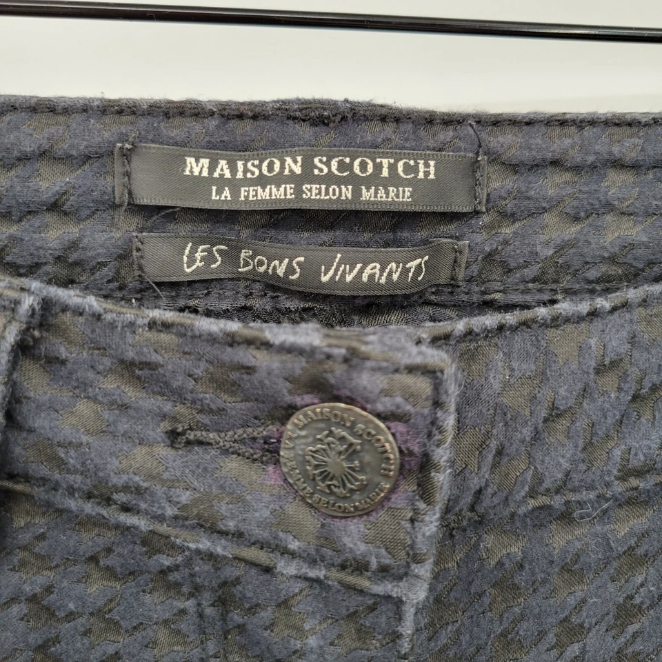 Maison Scotch Women Black Les Bons Vivants Low Rise Textured Jeans Size 28 - Image 4 of 4