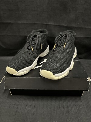 Nike Air Jordan Future BG Youth Kids 4Y Black White Woven