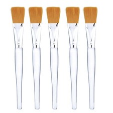 5 Pieces Soft Facial Fan Mask Applicator Brush Tools for Peel Glycolic Makeup
