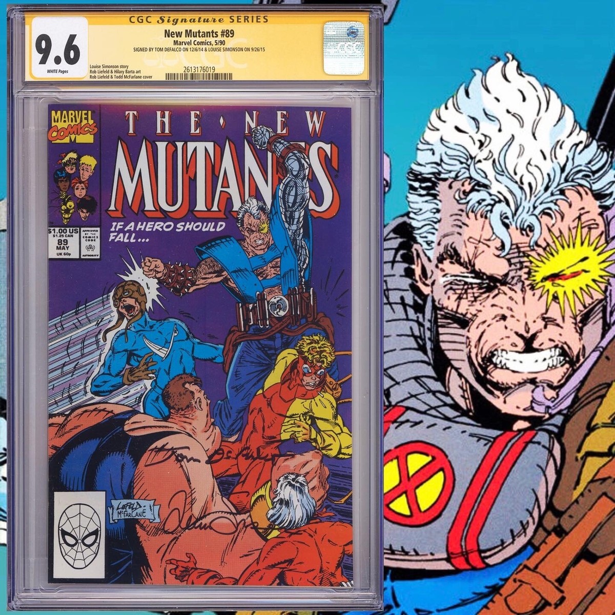 CGC 9.6 SS New Mutants #89 signed by Louise Simonson & Tom DeFalco