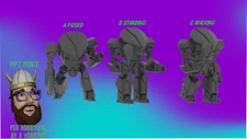 NTL Neanderthal Alternate Mech Model For Battletech 6mm-10mm-15mm