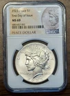 2023 Peace Silver Dollar $1 NGC MS69