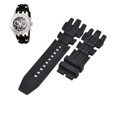 Subaqua 0524 26mm Black Rubber Watch Strap For Invicta