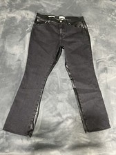 Universal Thread Women's Mid-Rise 80  s Slim Denim And Leather Pants Size 14 XL
