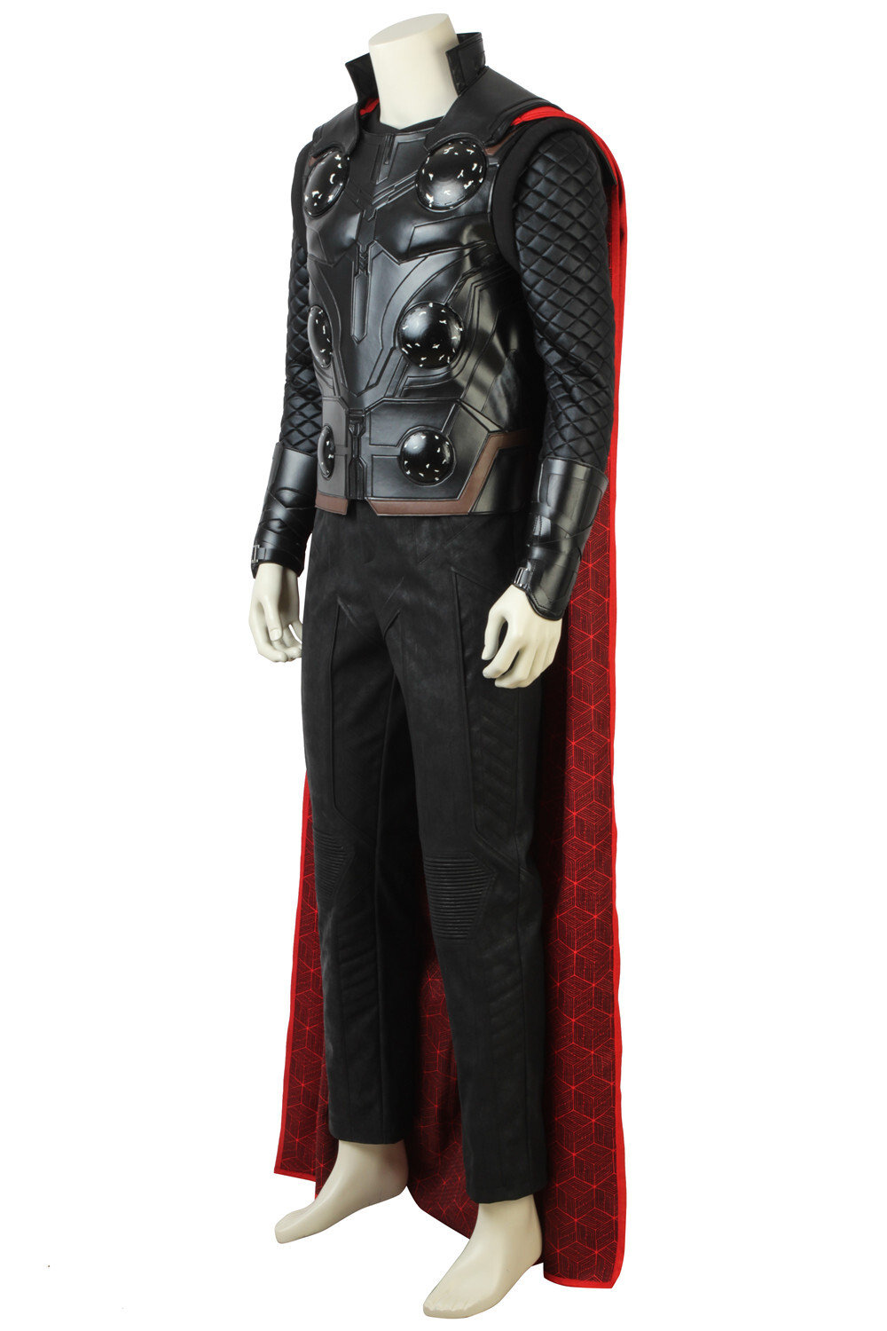Avengers Infinity War Thor Full Set Uniform Costume Cosplay Halloween + Shoes image 2