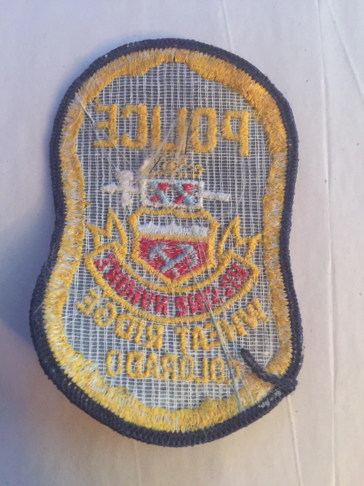 PARCHE DE POLICÍA VINTAGE WHEAT RIDGE, COLORADO (PARTE POSTERIOR DE TELA DE QUESO) ¡¡BONITO!!! Foto 2 de 2