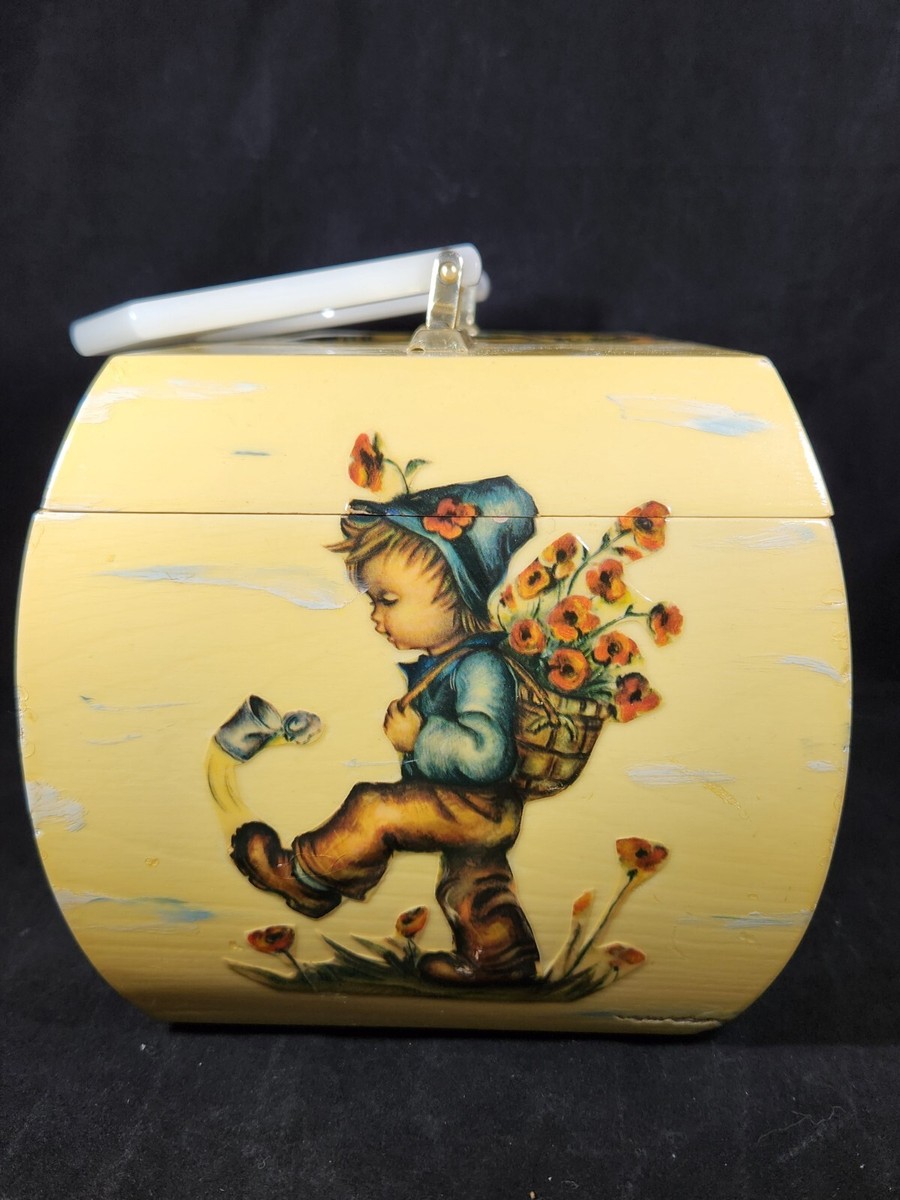 Vintage Wood Box Purse Signed Creative Designs by Vicki Jean