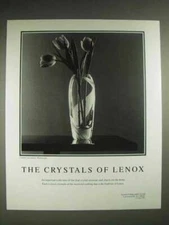 1987 Lenox Windswept Crystal Vase Ad