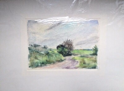 Franz Ehmke *1928-2018 GDR Painter ° 'Mühlenbeck. Field Path to Feldheim' 1999