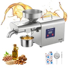 VEVOR Oil Press Machine 750W Oil Extractor Maker Machine 122 572 Hot Pressing