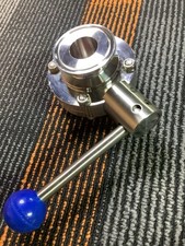 1” Sanitary Butterfly Valve with Pull Handle Stainless Steel