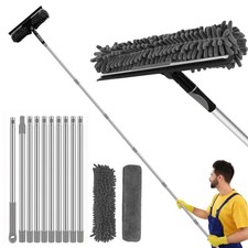 Telescopic Squeegee Cleaner Window 4.5 Meters Extendable Glass Cleaning Kit Pole