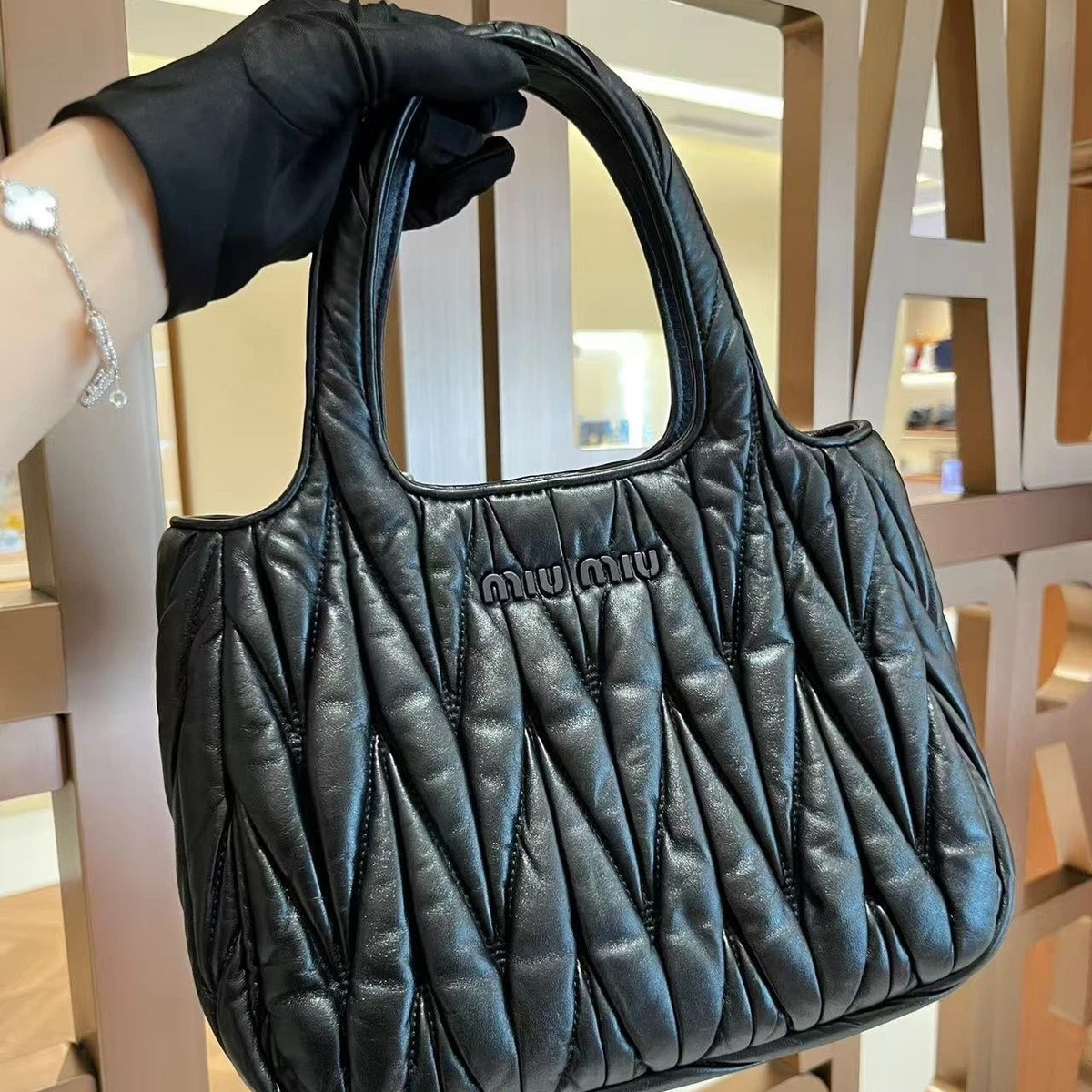 Black Miu Miu Tote Bags & Handbags for Women for sale | eBay