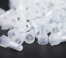 Rextin 1000pcs CE2 Closed End Wire Crimp Connectors Protective Transparent