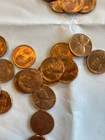 50 Coin Lot 1958 1957 P D Mixed Uncirculated  Lincoln Wheat Cent 1C