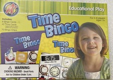 TIME BINGO EDUCATIONAL PLAY AGES 5 NEW SEALED
