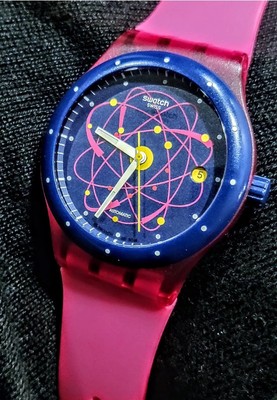 Limited SWATCH Watch SISTEM51 Automatic Pink Constellation New Old Stock SUTR400