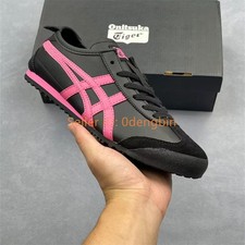 Vintage Onitsuka Tiger MEXICO 66 Mens Womens Sneakers Black Pink 1183C102-005
