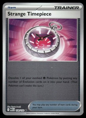 Strange Timepiece ME01: Mega Evolution 128/132 Reverse Holo NM