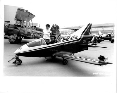 Aviation Bud Light Jet Silver Gelatin Print 1982 Dottie Green Ohio