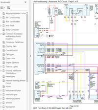 Ford F-250 2015 diagrama de cableado a color esquema V8 6,2 L 4x4 pdf