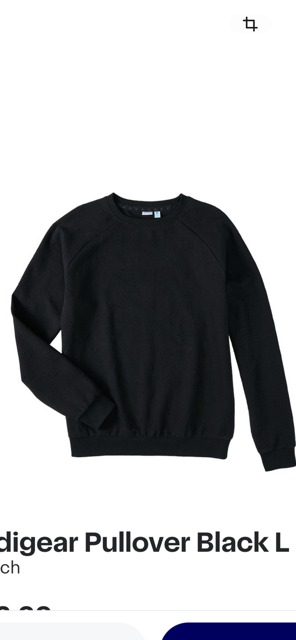 Aldi Gear logo Pullover Sweatshirt Black crew neck Unisex Men's