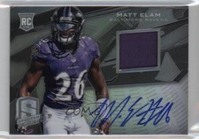 2013 Panini Spectra Rookie Signature Materials 97/99 Matt Elam #168 Auto 0s3