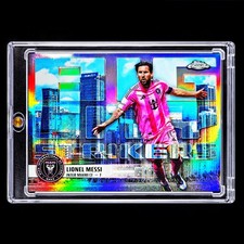 LIONEL MESSI DOWNTOWN REFRACTOR RARE SP Inser...
