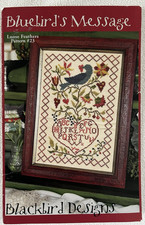 Blackbird Designs Cross Stitch Chart Bluebird...