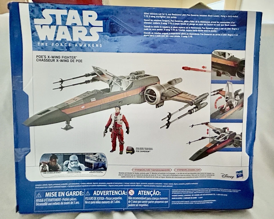 Hasbro Star Wars: The Force Awakens Poe's X-Wing Fighter Poe Dameron 2015 ¡NUEVO!! Foto 4 de 4